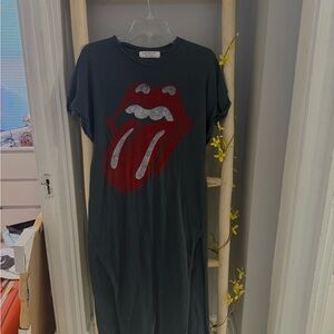 Free People x Daydreamer Rolling Stones Midi Tee Dress